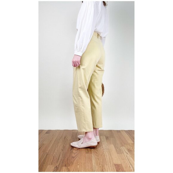 Vintage High Rise Waisted Denim Jean Pants Straight Leg Coastal Old Money Luxury - Picture 3 of 9